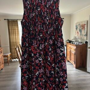 BloomChic Navy & Pink Floral Maxi Dress
